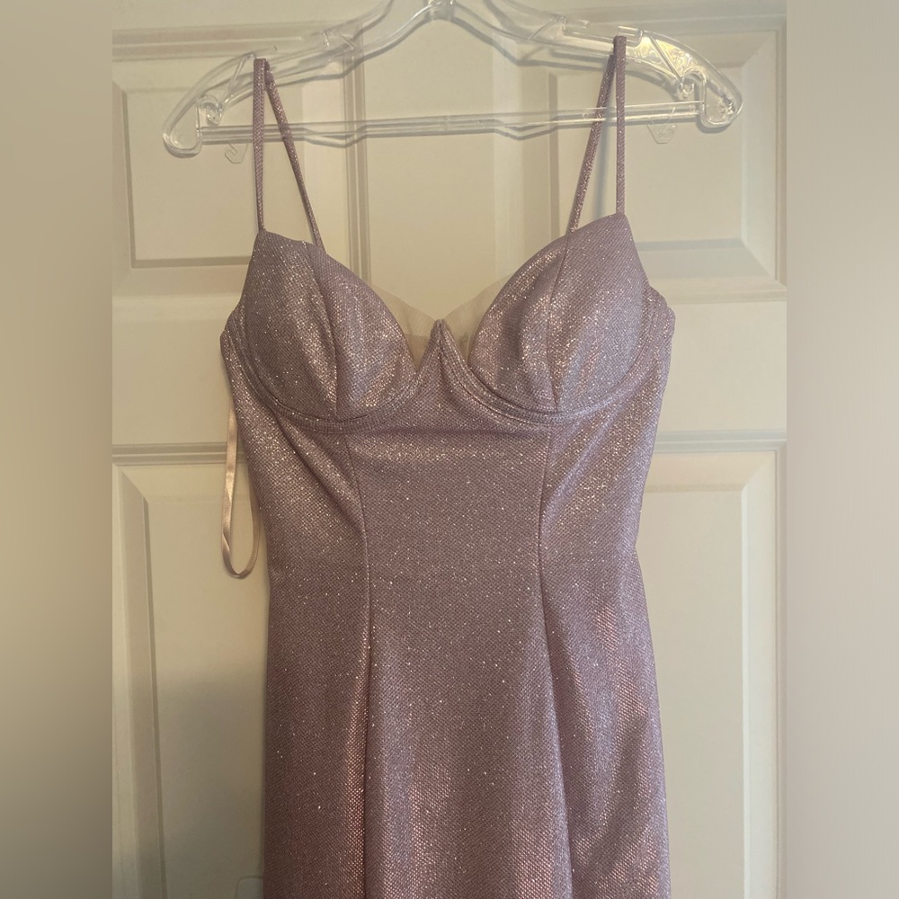 Andrea & Leo A0999 dress rose pink size 2 sparkle NWT sweetheart prom dress - Picture 4 of 8